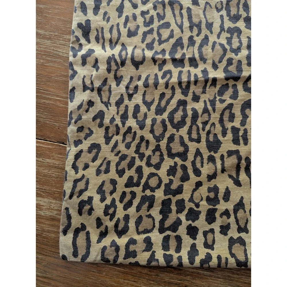 Vintage RALPH LAUREN King Pillowcase Aragon Leopard Print Fabric Custom Second?